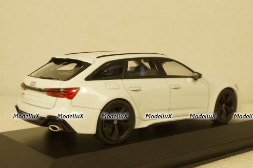 Audi RS6 Avant 2019, white metallic, 410018012, Minichamps 1:43