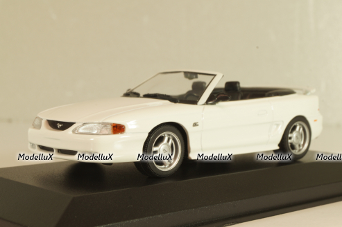 Ford Mustang Cabriolet 1994, white, 940085631, Maxichamps 1:43