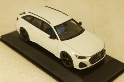 Audi RS6 Avant 2019, white metallic, 410018012, Minichamps 1:43