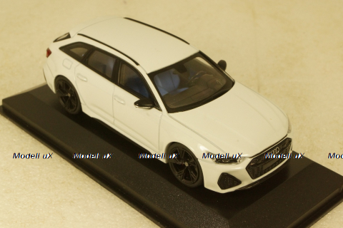 Audi RS6 Avant 2019, white metallic, 410018012, Minichamps 1:43