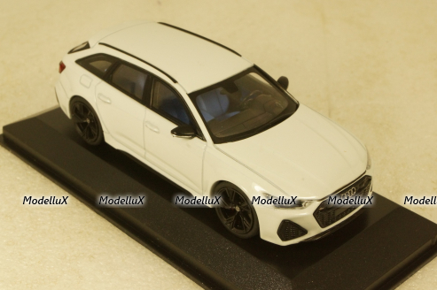 Audi RS6 Avant 2019, white metallic, 410018012, Minichamps 1:43