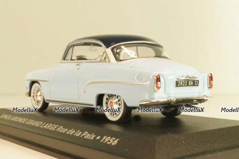 Simca Aronde Grand Large "Rue de la Paix" 1956, blue/dark blue, Les Belles Annees Simca #1, Altaya 1:43 