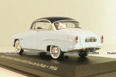 Simca Aronde Grand Large "Rue de la Paix" 1956, blue/dark blue, Les Belles Annees Simca #1, Altaya 1:43 