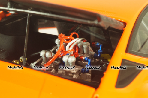 Lamborghini Urraco Rally 1974, orange, 08445PO, Kyosho 1:18