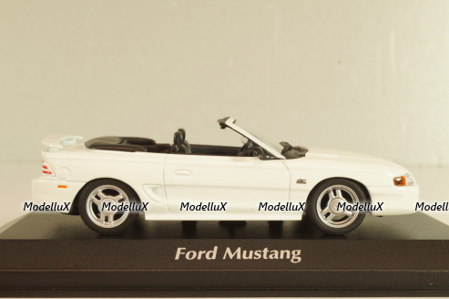 Ford Mustang Cabriolet 1994, white, 940085631, Maxichamps 1:43