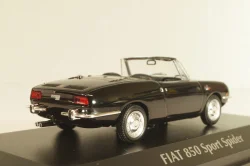 Fiat 850 Sport Spider 1968, black, 940121231, Maxichamps 1:43