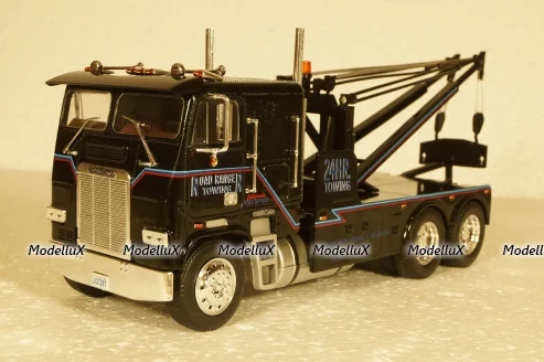 Freightliner FLA Road Ranger Towing 1987, black, American Trucks, France #3,  Altaya  1:43