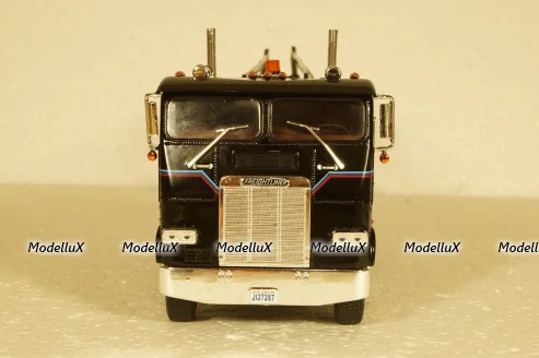 Freightliner FLA Road Ranger Towing 1987, black, American Trucks, France #3,  Altaya  1:43