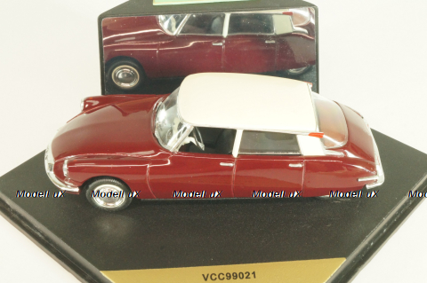 Citroen DS 19 1956, dark red/white, VCC99021, Vitesse 1:43