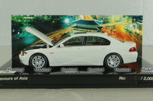 BMW 745i (E65) 2001, white, "Flavours of Asia", 80420393157, Minichamps 1:43