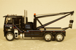 Freightliner FLA Road Ranger Towing 1987, black, American Trucks, France #3,  Altaya  1:43