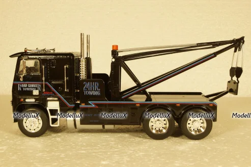 Freightliner FLA Road Ranger Towing 1987, black, American Trucks, France #3,  Altaya  1:43