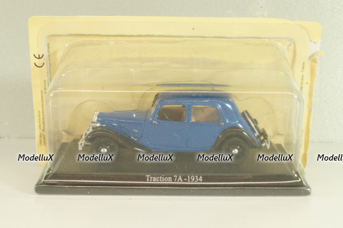Citroen Traction 7A 1934, dark blue, 6112532, Atlas 1:43