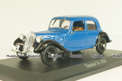 Citroen Traction 7A 1934, dark blue, 6112532, Atlas 1:43