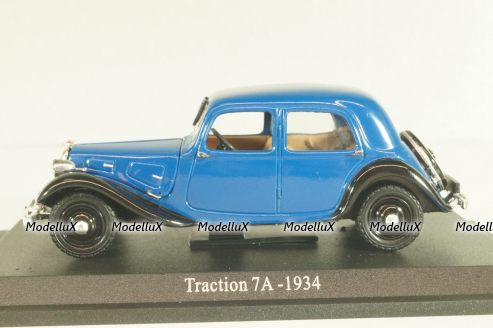 Citroen Traction 7A 1934, dark blue, 6112532, Atlas 1:43