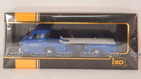 Mercedes racing Transporter, blue Wunder 1955, RAC342, IXO 1:43