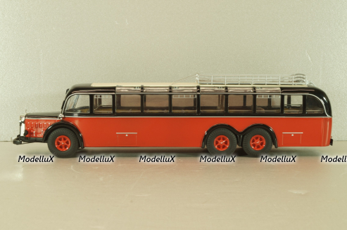 Mercedes-Benz O 10000 bus 1937, red/black, 12304, Premium Classixxs 1:43 Уценка!