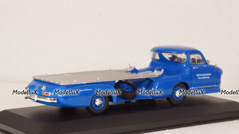 Mercedes racing Transporter, blue Wunder 1955, RAC342, IXO 1:43