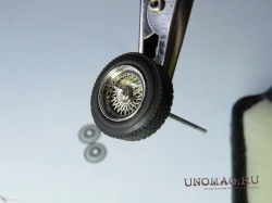 Фототравление Имитация спицованных колес №1 (никелирование), EM-178, 1:43
