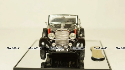 Mercedes G4 1938 Cabrio Black, Signature Models 1:43