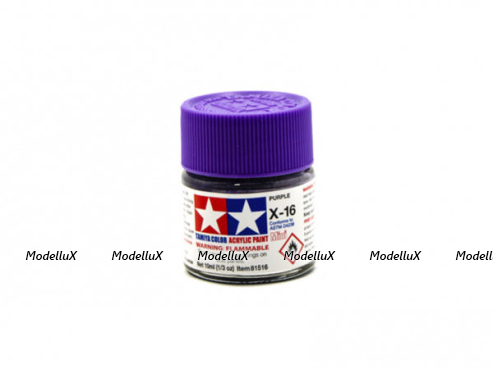 Краска глянцевая акриловая (Purple), Tamiya X-16