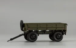Прицеп 2-ПН-2 (гражданские номера) (с дугами и тентом), 600201, DiP Models 1:43