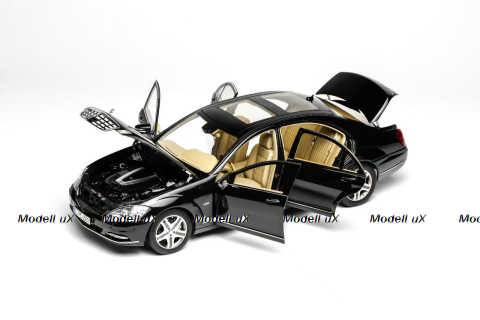 Mercedes-Benz S 600L (221), black, MotorHelix 1:18