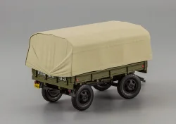 Прицеп 2-ПН-2 (гражданские номера) (с дугами и тентом), 600201, DiP Models 1:43