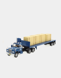 Mack Serie R with semi-trailer platforma "Georgia-Pacific" 1973, American Trucks, France #15, Altaya 1:43
