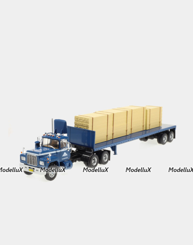 Mack Serie R with semi-trailer platforma "Georgia-Pacific" 1973, American Trucks, France #15, Altaya 1:43