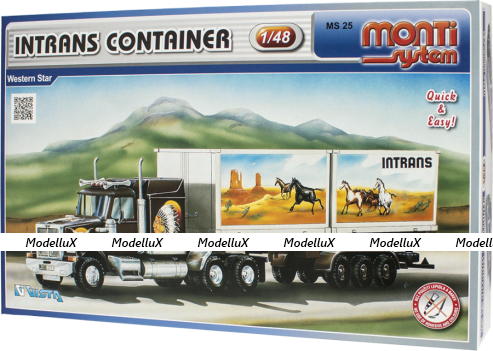 Сборная модель Western Star Intrans Container MS25, 0107-25, Monti System 1:48