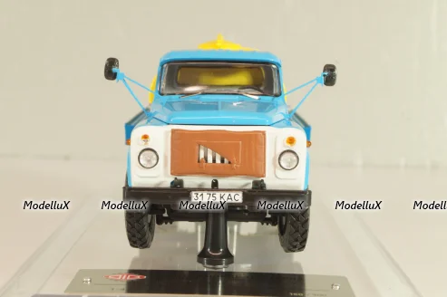 Газ-53-12 АЦПТ-3,3  "Молоко", 1988 г., голубой/желтый, 105356, DiP Models 1:43