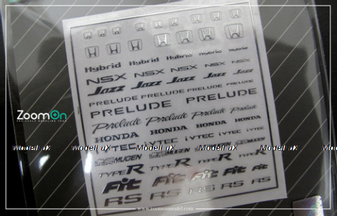 Honda логотип, металлический, самоклеющийся, ZoomOn 1:24/1:43/1:64