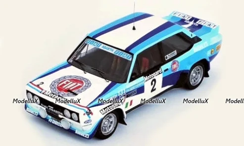 Fiat 131 Abarth, No.2, Rallye WM, Rallye Neuseeland, W.Rohrl/C.Geistdorfer 1980, Trofeu 1:43