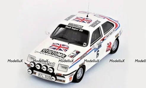 Vauxhall Chevette HSR, RHD, No.6, Sistime, Rallye WM, RAC Rallye, T.Pond/M.Nicholson, 1981, Trofeu 1:43
