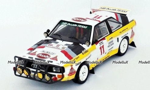 Audi Sport quattro, No.11, HB Audi Team, HB, Rallye WM, Safari Rallye, S.Blomqvist/B.Cederberg 1985, Trofeu 1:43