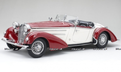Horch 855 Roadster 1939 dark red/cream, SUN2406, SunStar 1:18