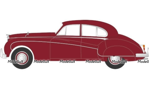 Jaguar Mk IX dark red, Oxford 1:43