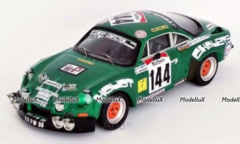 Alpine Renault A110 No.144 Tour Auto 1977, Trofeu 1:43