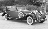 Horch 855 Roadster 1939 light blue/dark blue, SUN2408, SunStar 1:18