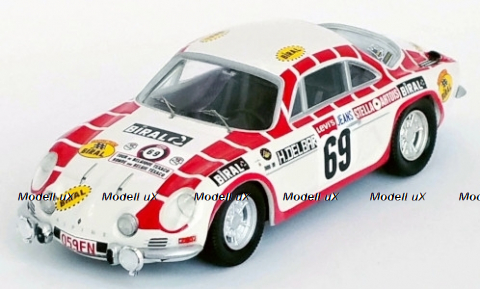 Alpine Renault A110, No.69, tour de Belgique H.Delbar/C.Collaer 1971, Trofeu 1:43