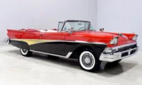 Ford Fairlane 500 Convertible 1958 red/black, SUN5264, SunStar 1:18