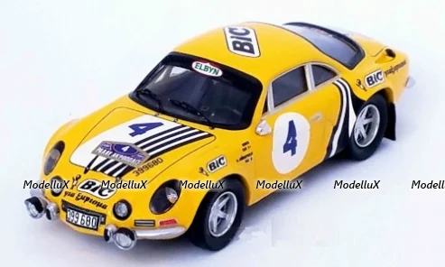 Alpine Renault A110, No.4, BIC, Rallye Acropolis, Siroco/M.Andriopoulos 1976, Trofeu 1:43