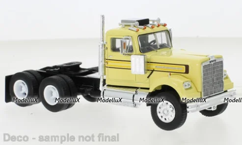 White Western Star 4864, yellow, 1970, TR161.22, IXO 1:43