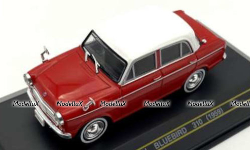 Datsun Bluebird 310 1959 red/white, F43-140, First 43 1:43