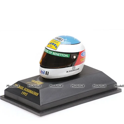 Helmet Michael Schumacher 1st Win Belgian GP 1992, 510389219, Minichamps 1:10