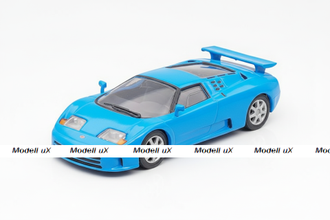 Bugatti EB110 1991, blue, Суперкары, лучшие Автомобили Мира #57, Deagostini 1:43