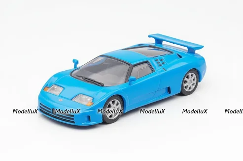 Bugatti EB110 1991, blue, Суперкары, лучшие Автомобили Мира #57, Deagostini 1:43