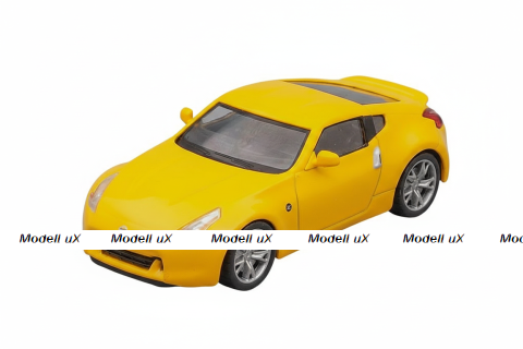 Nissan 370Z 2008, yellow, Суперкары, лучшие Автомобили Мира #54, Deagostini 1:43