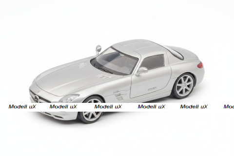 Mercedes SLS AMG (C197) 2010, silver, Суперкары, лучшие Автомобили Мира #14, Deagostini 1:43